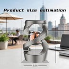 Metal Dynamic Desktop Fidget Toy, Rose Gold Perpetual Motion Inspired Desk Toy, Office Stress Relief Kinetic Spinning Toy for Adults & Teens