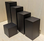 12" x 12" x 12" Matte Black Display Cube Square Pedestal Stand Riser Column Pillar