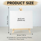 8 Pack 11.8In Tabletop Easel, Wooden Easels for Paiting Adjustable Foldable for Kids, Students, Beginners