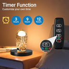 Wood LED Light Base - Crystal Display Base for Glass Art/Acrylic, 3 Light Modes with 10-Level Dimming & Auto Timer (Dark Brown, 5.9 inch) - color: Dark Brown, size: 5.9 inch