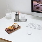Bathroom Vanity Tray, Bathroom Tray for Counter, Toilet Tank Tray, Wood Bathroom Tray for Organizing and Home Decor (9.8 x 5.1 x 0.8 inch) - size: 9.8" x 5.1" x 0.8"