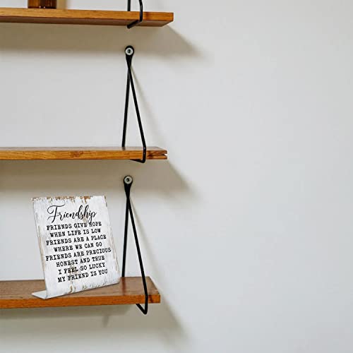 Friendship Signs for Women Friends, Friend Birthday Gift Ideas Office Gifts for Friends Sisters Coworkers Decorations On Shelf Table Desk for Living Room Bedroom Home Office dksg11 - style: Friendship Gift