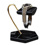 LYS&LYX Watch stand watch display stand watch holder watch Handcrafted watch holder (1-black/glod/black) - color: black/glod/black
