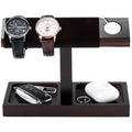 ProCase Wood Watch Display Stand Holder for Men, Wristwatch Tower with T-Bar Design, Hanging Watch Rack, Wooden Wrist Watch Tree - color: Darkbrown, size: 1-Tier