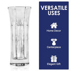 CS Crystal Vase 12-inch high, Tulip Design, for Flowers & Decor. Lovely Nice Shiny Piece. Perfect as a Gift, Suitable for All Occasions. - style: Tulip Design