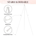Easel Stand for Wedding Sign & Poster - 63" Display Easels with Adjustable Metal Frame - White - style: White
