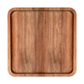 LorisArm 8" Acacia Wood Plate, Square Wooden Trays Serving Platter Dinner Server Tray Dessert Cookie Snack Fruit Serving Board. - size: 8" x 8" x 0.6"