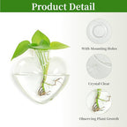 XXXFLOWER Wall Hanging Glass Terrariums，Clear Planters Propagation Station Glass Flower Vase,Air Plant Terrariums for Hydroponic Plants,Home Office Decor,Gifts,Heart-Shaped Set of 2 - size: 2 Love Wall Hanging
