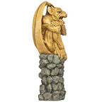 Design Toscano NG33967 Trystan, Gargoyle Sentry of the Night Sculpture,two tone stone - style: Traditional