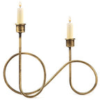 Twisted Brass Style Candle Holder, Candlestick Holder for Table Decoration, Holiday, Wedding, Housewarming - size: Size A