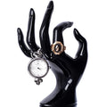 HOMEGOAL Hand Jewelry Holder, Bracelet Ring Watch Jewelry Display Holder Stand, Mannequin Hand, Polyresin, 7 Inch (Black) - color: Black