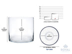 Royal Imports Flower Glass Vase Decorative Centerpiece for Home or Wedding - Cylinder Shape (8" Wide x 8" Tall, Clear) - size: 8" wide x 8" tall