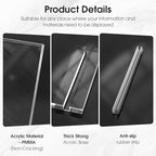 MaxGear Acrylic Sign Holder 8.5 X 11 Inches 1 Pack, Double Sided Plastic Display Stands Table Top Acrylic Frame, Clear Paper Holder Menu Flyer Stand for Stores, Restaurants, Hotels, Office