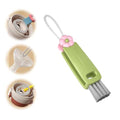 3 in 1 Cup Lid Gap Cleaning Brush, Multifunctional Bottle Brush, Cup Lid Gap Cleaner, Home Kitchen Crevice Cleaning Brush Tools (Green) - color: A-green