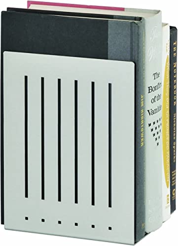 STEELMASTER Heavy Duty 8-Inch Steel Bookends, 1 Pair, Silver (241080050) - color: Silver, size: 8-Inch Pair