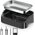 Trim Tray with Replaceable 150 Micron Mesh Screen – Includes 2 Precision Scissors, Static Brush & Magnifying Glass – Sifting Tray for Fine Particle Sorting & Small Items - size: Large(with 2 Scissors, Brush & Magnifier)