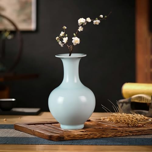 KAMMAK Colored Ceramic Vase, Beautiful Hand-Painted Decorative Vase, Modern Art Porcelain Vase for Flower Mantle Dining Table Centerpiece, Entryway Living Room Wedding Decoration, SS005 - style: SS005