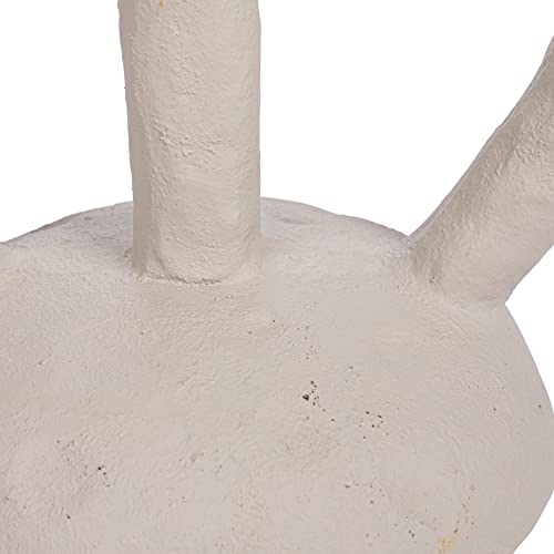 Bloomingville Modern Sculptural, Ivory Taper Candle Holder, Cream