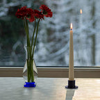 2PCS Black Taper Candle Holders, Matte Iron Candlestick Holders Centerpieces for Home Decoration, Wedding Anniversary, Party, Housewarming Gifts. - size: Round