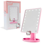 Get Trend Hello Kitty Sanrio Vanity Mirror for Girls Teens Women with Compact LED Table Mirror Touch Screen Lighting Trinket Tray Girls Make Up Accessories
