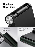 UGREEN Cell Phone Stand Holder for Desk Adjustable Compatible with iPhone 13 12 Pro Max 11 SE XS XR 8 Plus 6 7 Galaxy Note20 S20 S10 S9 S8 Foldable Black - color: Black