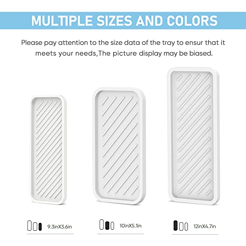 EG-SIPRO Silicone Sponge Holder, Large 10" Kitchen Sink Organizer Tray, Sponge Caddy, Dish Soap Holder, Scrubber, Soap Dispenser, Scouring Pad - color: C-wh, size: 10x5.1inch