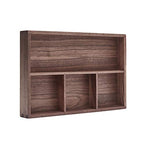 pandapark Wood Organizer Tray,Black Walnut,Desk & Drawer Storage Box (Walnut Master) - color: Walnut Master-4