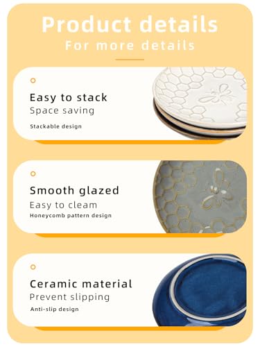 GDCZ Ceramic Jewelry Tray Set of 2, Personalized Trinket Dish with Pattern, Ring Dish, for Rings Earrings Necklaces Bracelet Watch Keys, Perfect for Gifts for Women (White) - color: White