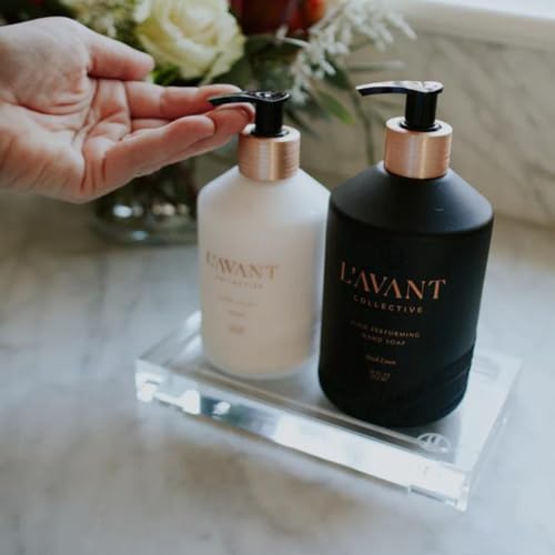 L'avant Collective Medium Luxury Lucite Tray | Real Luxurious Vanity Tray Coffee Table Soap Tray Kitchen Organizer Home Decor Gifts Bathroom Kitchen Vanity Dresser 7.5" x 4" - size: Medium (Lucite) - 7.5 x 4.2 x 1 inches