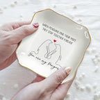 OASSIE Anniversary Couple Gifts for Her - You Are My Penguin, 4x4 Ceramic Jewelry Dish Tray - Romantic Anniversary Wedding Engagement Birthday Gifts for Women Girlfriend Wife, I Love You Gift for Her - color: White - My Penguin
