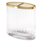 Nicole Miller - Toothbrush Holder, Glass Countertop Accessories, Dorm Room Essentials (Louise Collection, Clear) - size: Toothbrush Holder