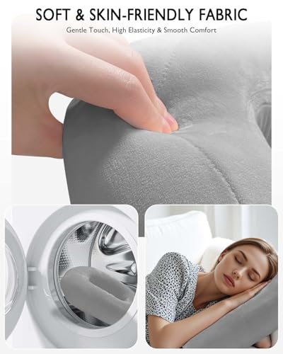 Tablet Pillow Stand, Compatible with 4.7"-12.9" Kindle, iPad, Phone/Tablet, Google, 360° Rotating Phone Holder for Bed, Detachable Bowl, Reading and Relaxation on Bed, Gray, Small (Velvet Pillow) - color: Gray