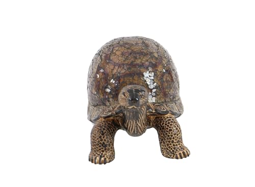 Deco 79 Polystone Turtle Decorative Sculpture Home Decor Statue, Accent Figurine 11" x 6" x 6", Brown