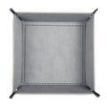 siduater Valet Tray Desktop Storage Organizer - Vegan Leather Catchall Tray Bedside Vanity Tray Nightstand Caddy Holder for Remote Controller, Watch, Keys, Phone, Wallet, Coin, Jewelry - Gray - color: Gray