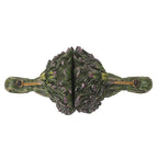 Ebros Gift Mythical Forest Tree Spirit Ent Celtic Greenman with Cigar Pipes Decorative Bookends Figurine Pair Set Wicca Horned God Sculptural Bookend Library Bookshelf Accent