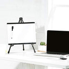 Amazon Basics Tabletop Instant Easel, Black Steel, Portable Tripod for Paintings, Signs, Posters, Adjustable Display