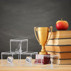 6 Pack Championship Ring Display Case Clear Acrylic Display Case Mini Baseball Softball Ring Holder Single Ring Display Box Stand 1 Slot Ring Hole Storage Box Gift for Sports Fans, 2.16 Inch - size: 6 Pack
