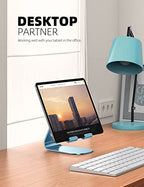 Lamicall Tablet Stand, Adjustable Tablet Holder - Desktop Stand Dock Holder Gifts Compatible with 4-13" Tablets Such as iPad Pro 11, 9.7, 10.5, 12.9 Air Mini, Kindle, Tab, iPhone Air 17 Pro Max, Blue - color: Blue