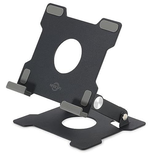 KABCON Tablet Stand,Tablet Holder for iPad,Adjustable Portable Multi Angle Desktop Stand Compatible with iPad Pro 9.7 10.5 12.9 Air Mini 1-4,Galaxy Tabs,Surface Pro Tablets,Kindle,E-Reader,Nexus - color: Small-Black