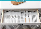 DCA 44 PCS Clear Drawer Organizers Set, 4 Size Versatile Bathroom and Vanity Organizer Trays, Cosmetic Display Cases for Makeup, Jewelries, Bedroom, Kitchen Utensils and Office - size: 44PC