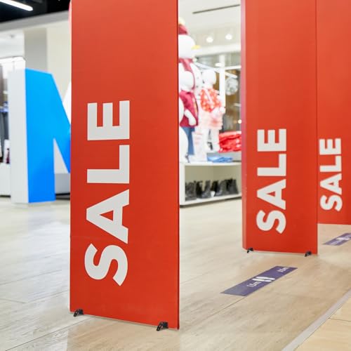 Blulu 8 Pcs Small Spider Feet Sign Holder Floor Standing Display Base Spider Feet Board Sign Holder for Display Any Size Board for Stores Advertising Events, Stainless Steel - size: Small