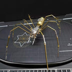 Steampunk Spider Metal Model Kit for Adults – DIY Mechanical Insect Sculpture with Brass Gear Details, 3D Retro Industrial Art Puzzle Craft for Home Office Decoration & Collectors Gift (Frons Spider) - style: Frons Spider