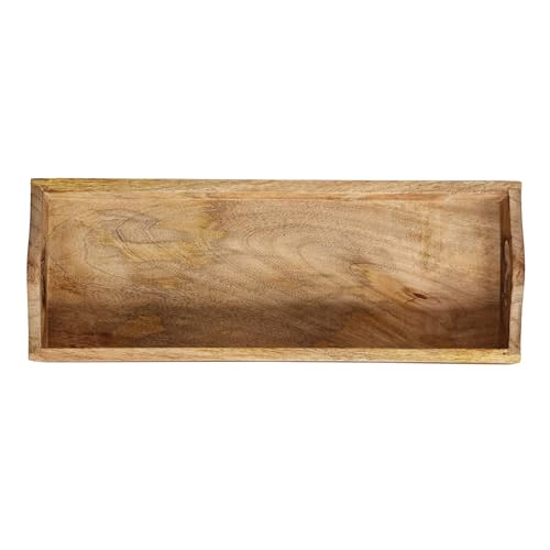 Creative Co-Op Rectangle Mango Wood Trays (Set of 2 Sizes) - style: Tray Set
