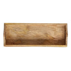 Creative Co-Op Rectangle Mango Wood Trays (Set of 2 Sizes) - style: Tray Set