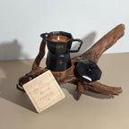 Coffee Candle with Cup Holder & Luxury Box, Soy Candles Non Toxic for Kitchen - Perfect Candles for Women, Eco-Friendly Soy Wax, Candle House