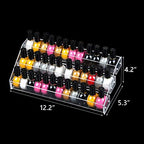 MineSign Nail Polish Holder Organizer Clear Acrylic Nail Polish Tray Fingernail Polish Display case 3 layers Essential Oils Holder Makeup Organizer - style: 3t