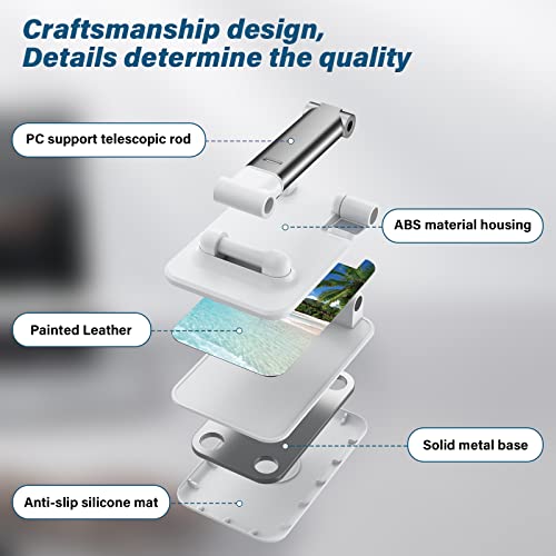 Foldable Phone Stand for Desk, Adjustable Angle of View, Suitable for iPhone, Samsung and Other Smart Phones, Colorful Pattern, Portable Electronic Device Stand - color: Coconut Tree