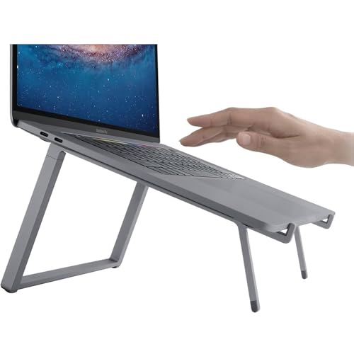 Rain Design 10085 Mbar Pro+ Foldable Laptop Stand - Space Gray - color: Space Gray, style: mBar Pro+