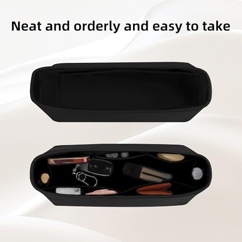 DGAZ Silk Purse Organizer Insert For GYARD Hobo Bags,Silky Smooth Bag Organizer，Luxury Handbag & Tote Shaper(Black) - color: Black