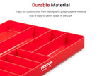 TEKTON 10-Compartment Organizer Tray (Red) | OTD11210 | Made in USA - color: Red, size: 10-Compartment